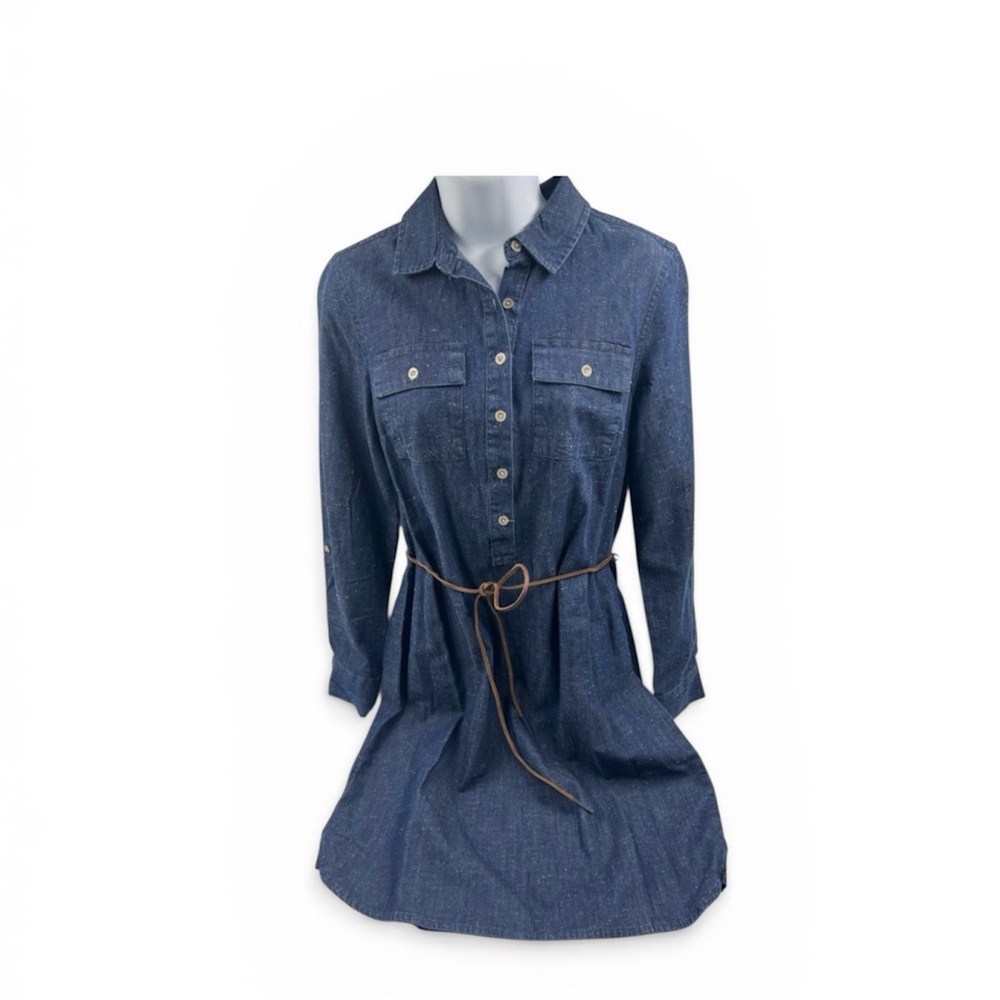 Tommy Hilfiger Denim Fleck Shirt Dress, 100% Cotton